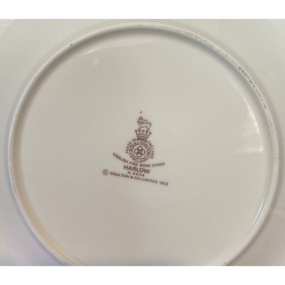 Royal Doulton Fine Bone China Harlow Bread Butter Plates Plate 1973 Set Of 4 - Picture 3 of 3